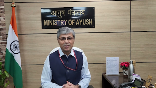 Dr Rajesh Kotecha<br><h5>Secretary, Ministry of AYUSH, GoI</h5>
